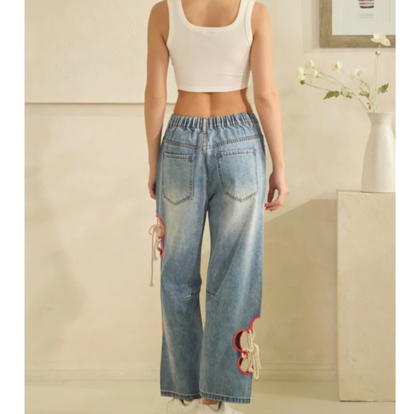 🎉 Oli & Hali “ BECKY ” Oli and Hali EMBROIDERY CUTOUTS WITH TIE STRING 95 - Picture 5 of 10